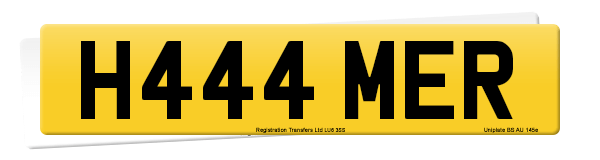 Registration number H444 MER